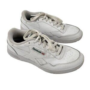 Reeboks Club Memt Mens White Leather Classics Sneakers Sz 6.5